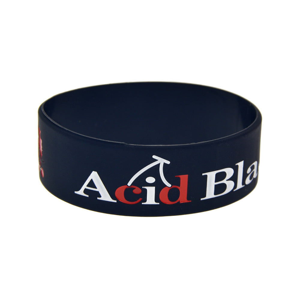 Silicone Fashion Music Hand Strap Trendy Hip Hop Bracelet