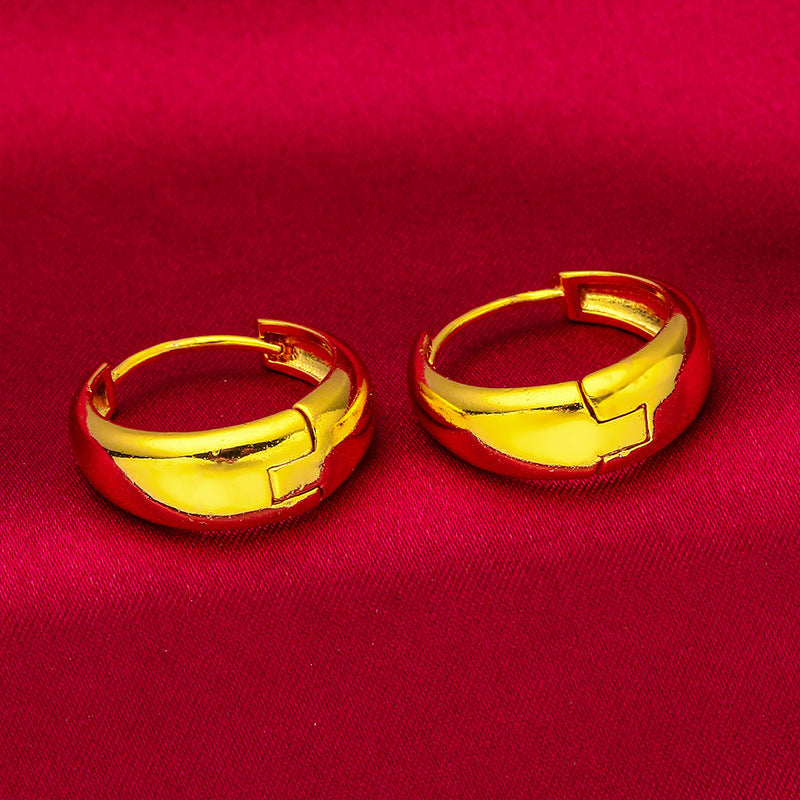 Women's Glossy Hidden Hook Fashion Thicken Earrings