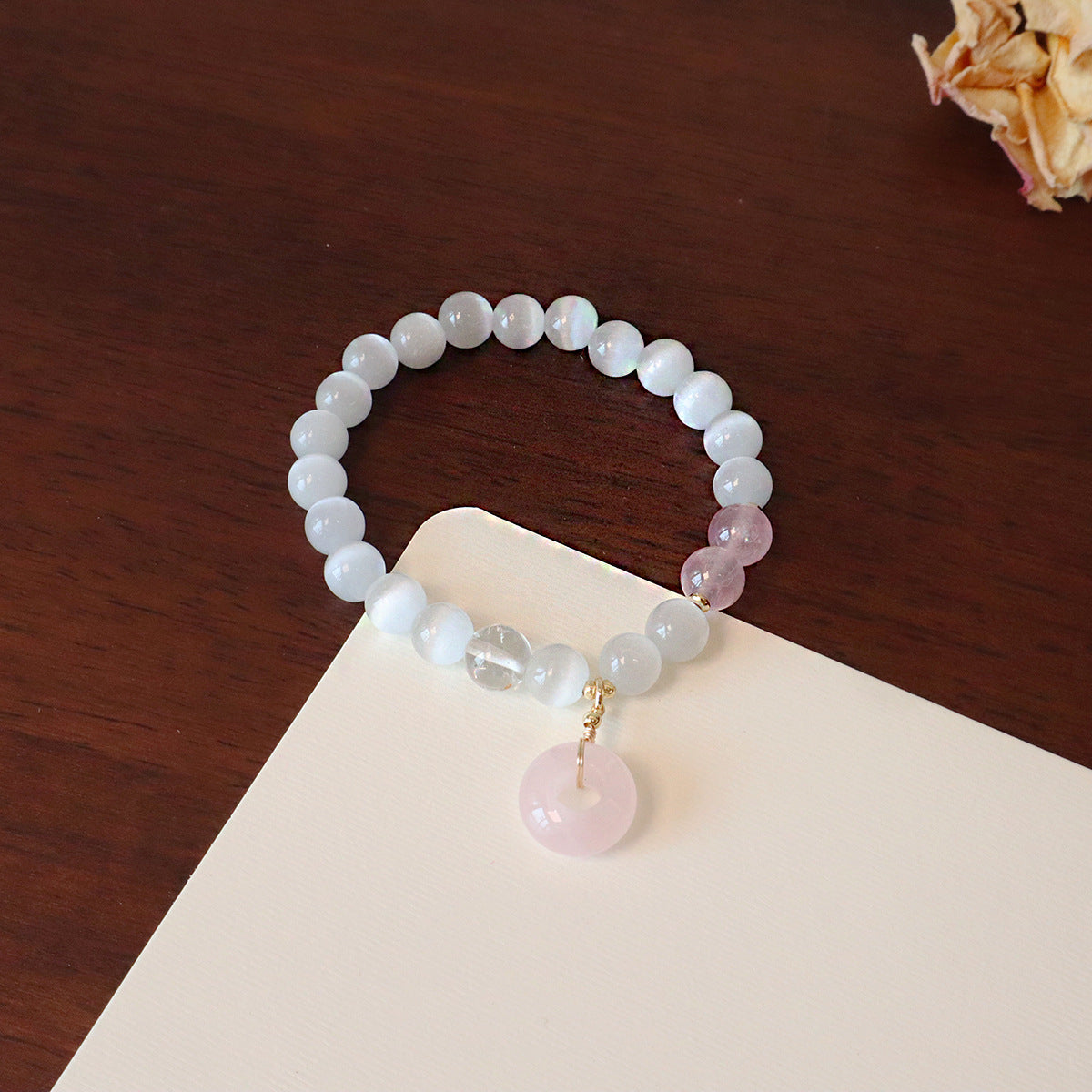 Opal Peace Buckle Beaded National Fashion Chinese Style Design Bead Bracelets