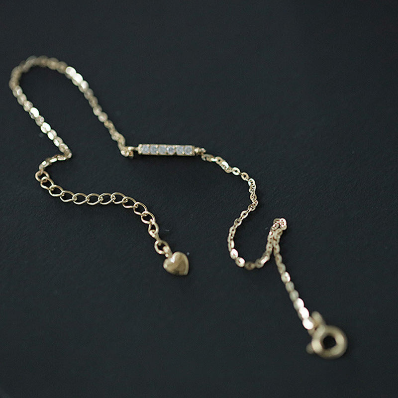 Women's Sterling Sier Gold-plated Mori Style Single Stick Slim Bracelet