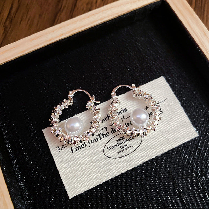 Women's Needle Zircon Bow Water Drop Tassel Simple Fashion Stud Earrings