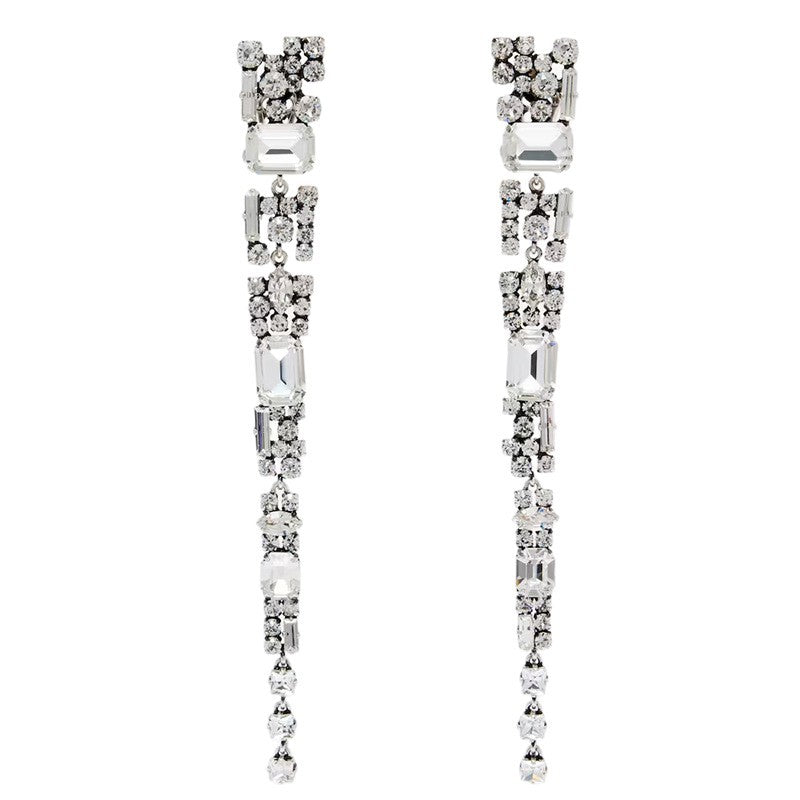 Women's Geometric Exaggerated High Sense Rhinestone Eardrops Earrings