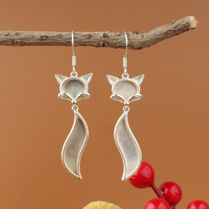 Ethnic Minority Style Handmade Miao Sier Earrings