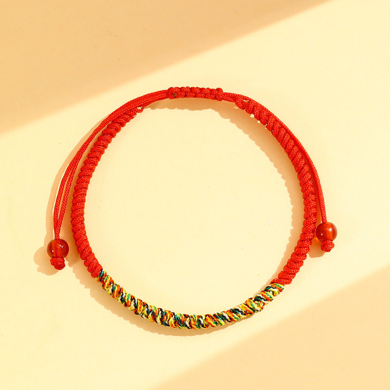 Women's & Men's Horse Life Red Rope Hand-woven Dorje Knot Tantra Bracelet
