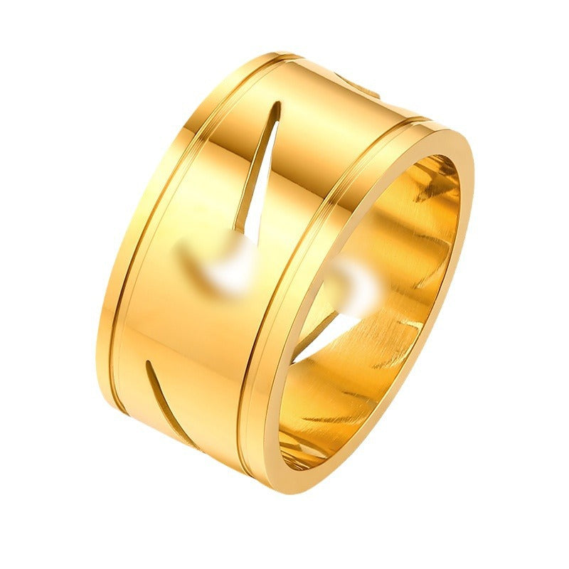 Women's & Men's Hook Hip Hop Cool Street Style Creative Titanium Steel Little Rings