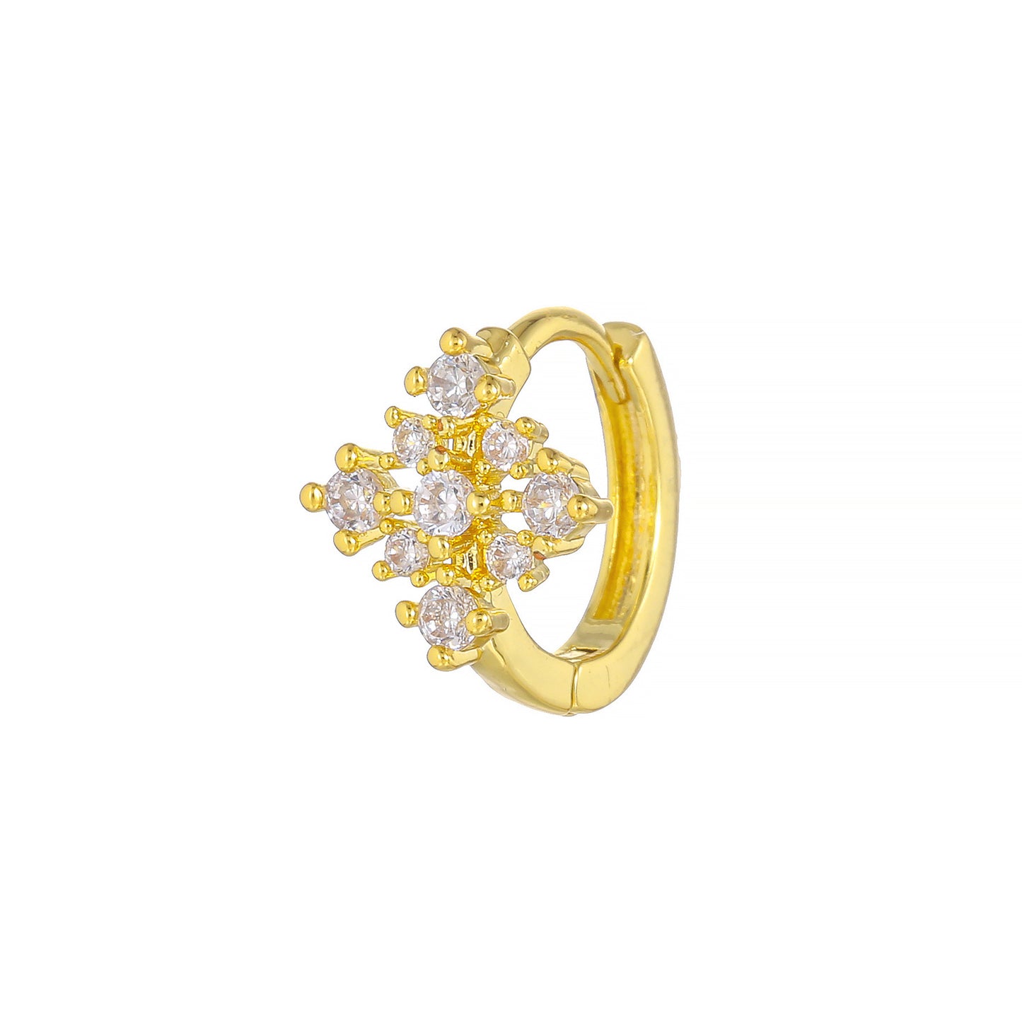 Geometric Micro Inlaid Zircon Clip Cold Ear Buckle