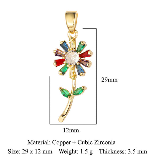 Lucky Tree Copper Zircon Fishtail Butterfly Ornament Accessories Water Pendants