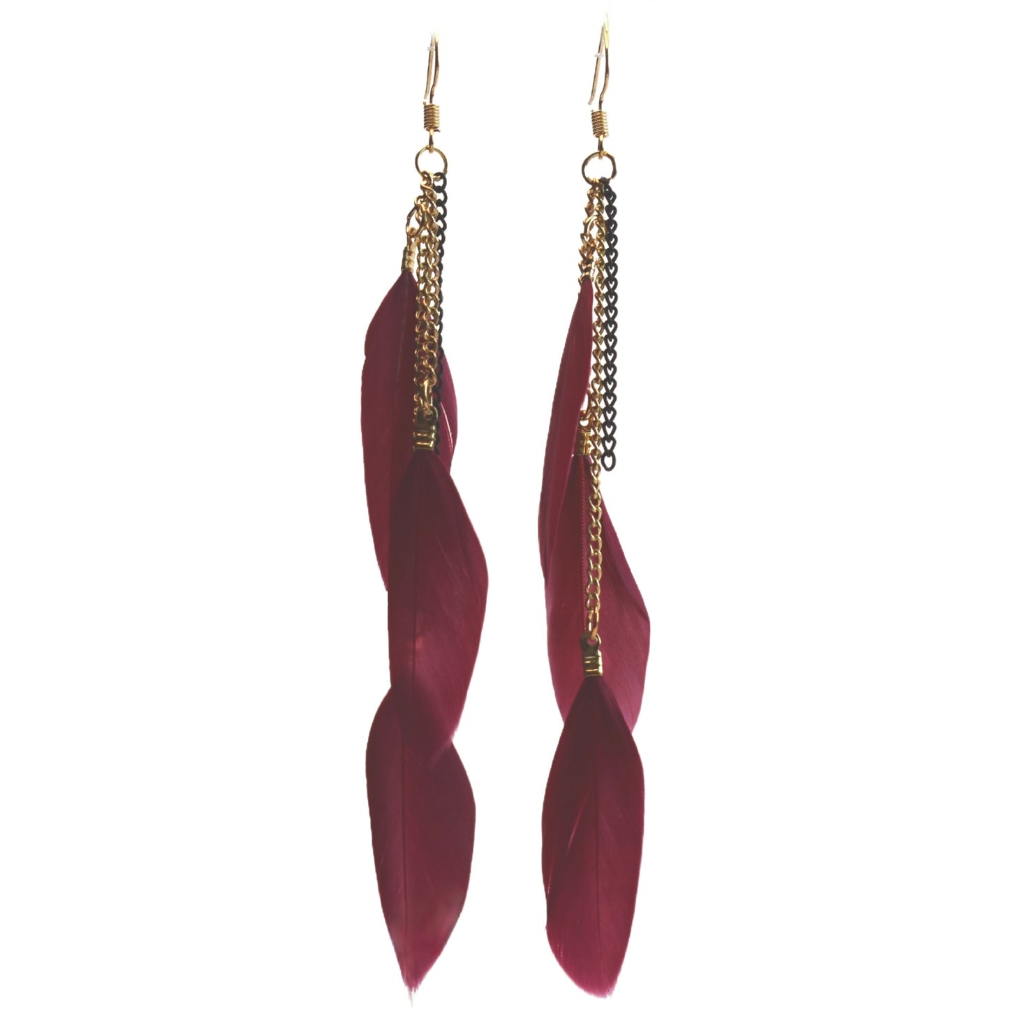 Classy Casual Cool Ethnic Style Feather Earrings