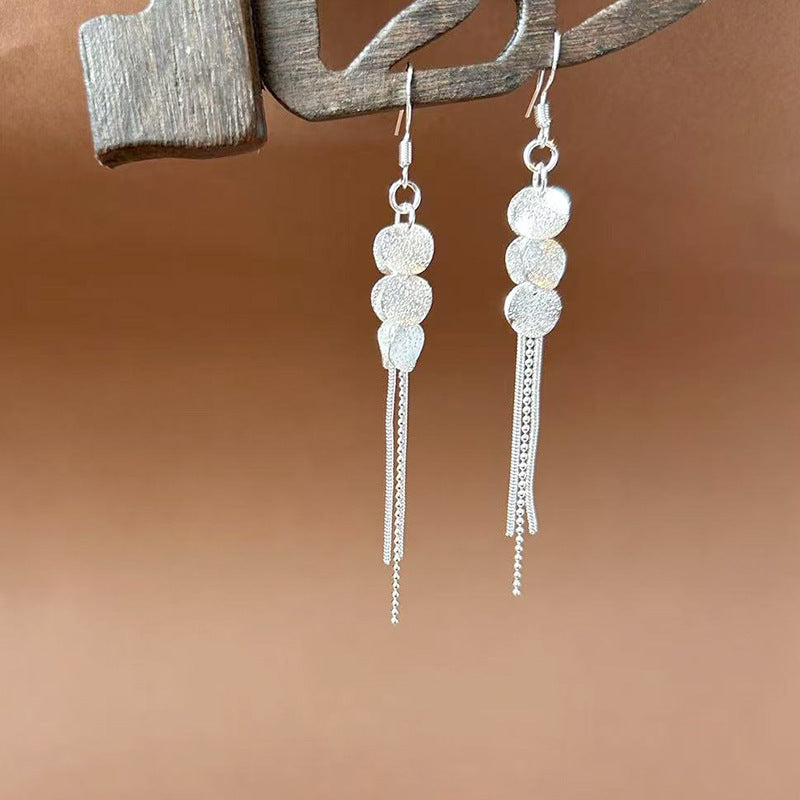 Sier Ethnic Style Peacock Retro Ear Hook Vintage Scenic Spot Earrings