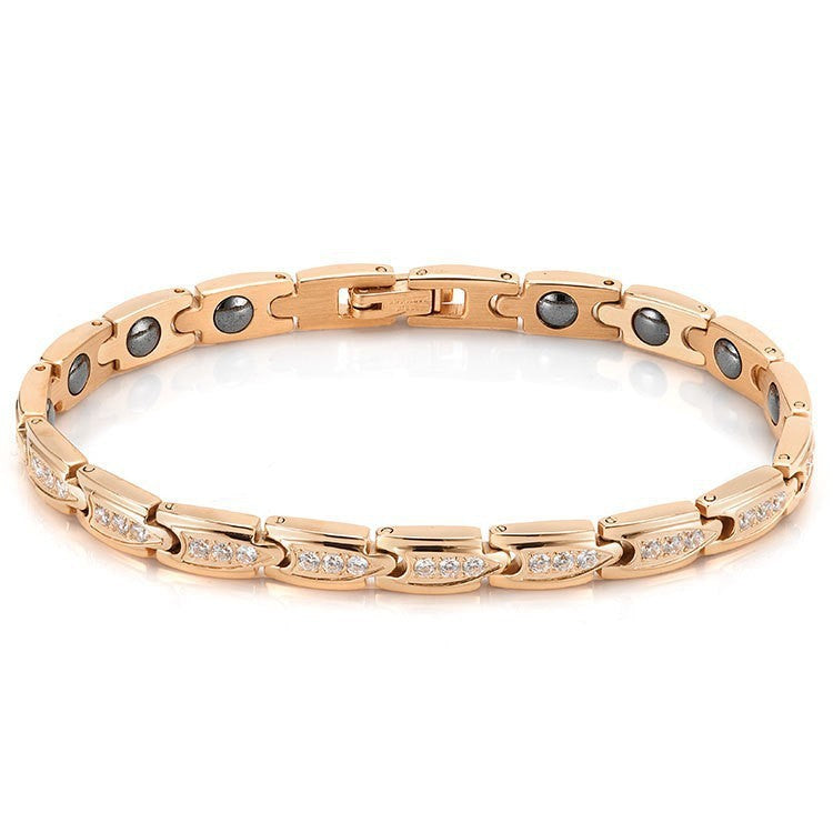 Quick Gold Vacuum Plating Bullet Advanced Adjustable Titanium Bracelet
