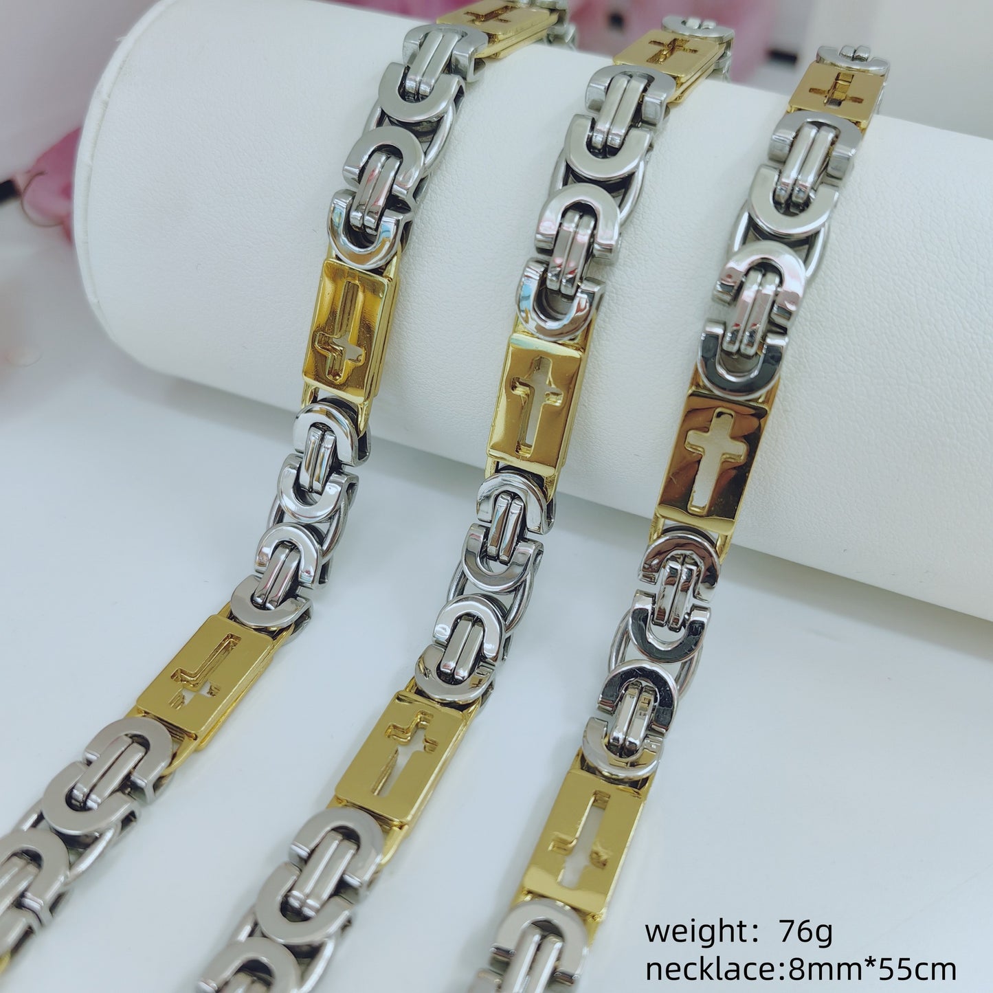 Fashion Trendy Unique Man's Stainless Steel Necklace