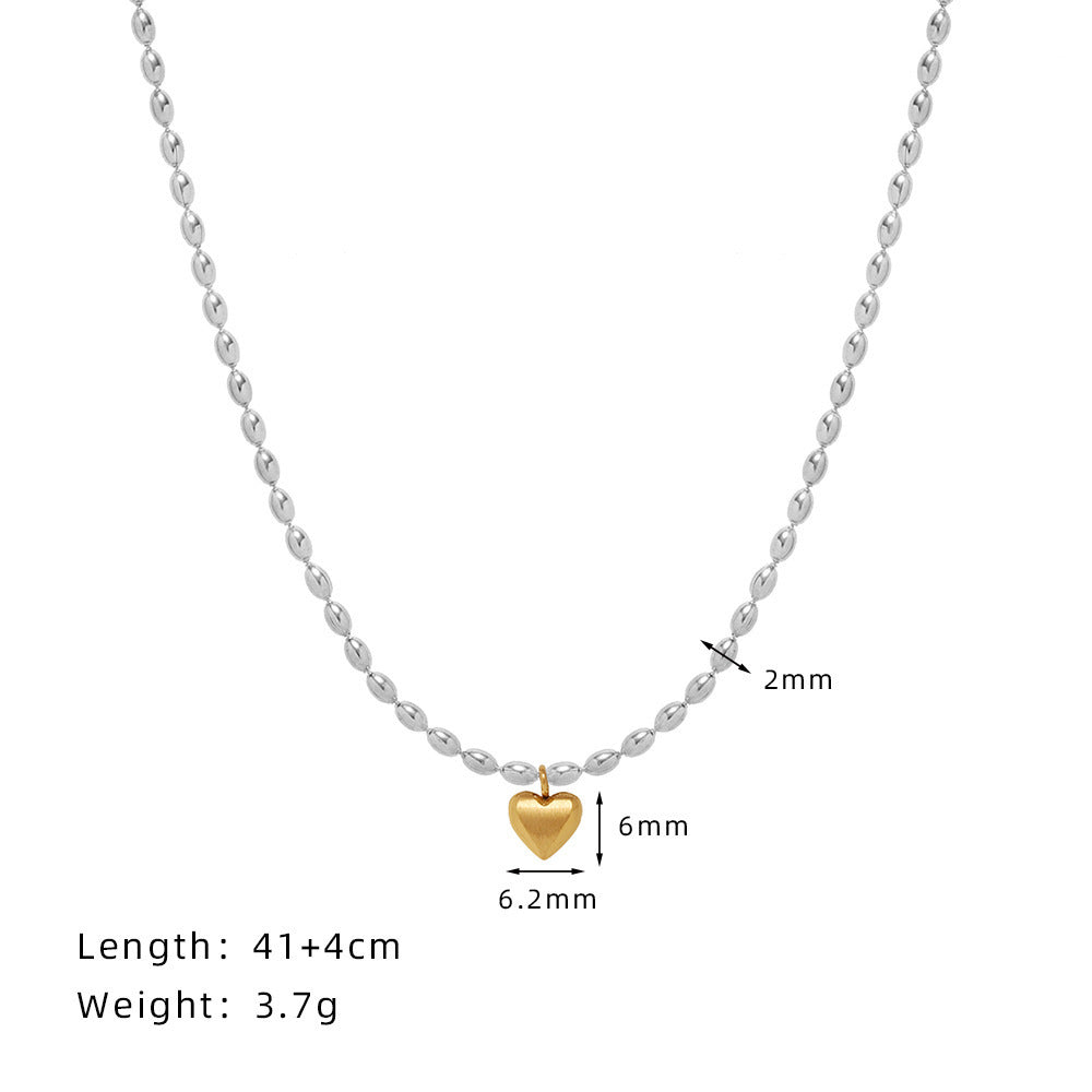 Women's Summer Diamond Titanium Steel For Light Luxury Clavicle Chain Necklaces