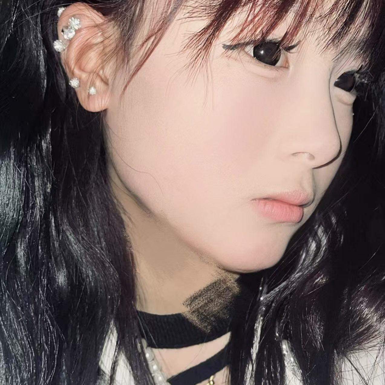 Ear Bone Clip High-grade Atmosphere Full Stud Earrings