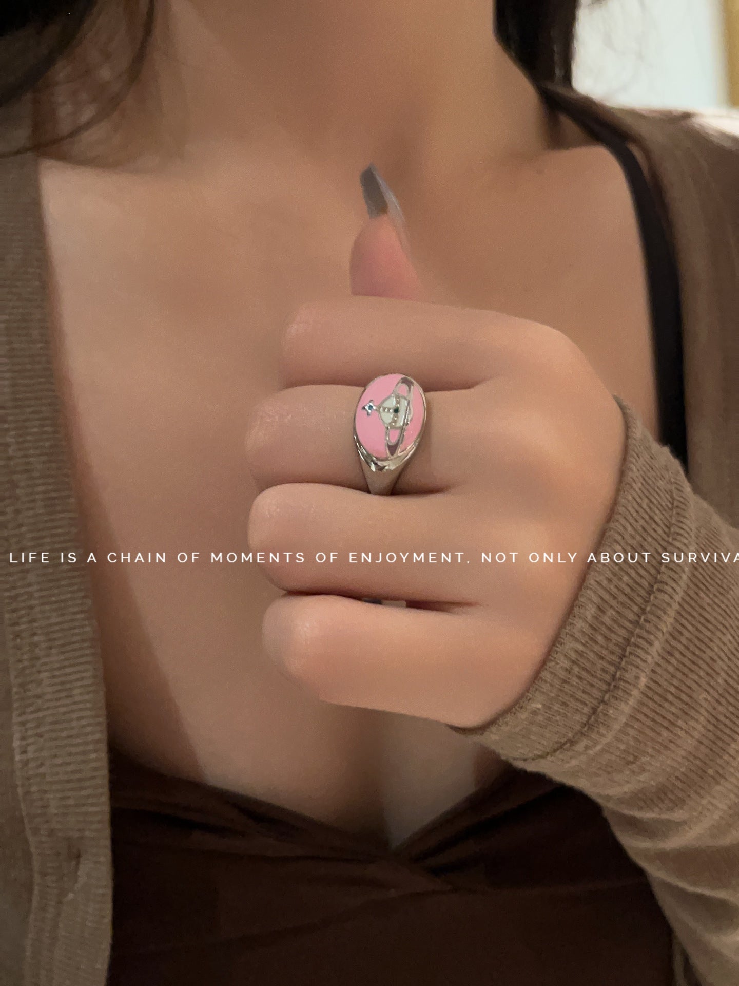 Monster Sweet Cool Cartoon Cute Girlfriends Ring