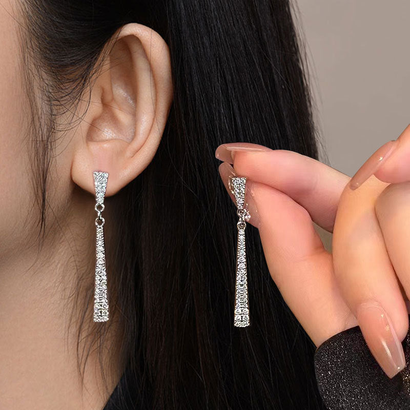 Women's Tassel Korean Style High Sense Light Luxury Minority Sier Rings