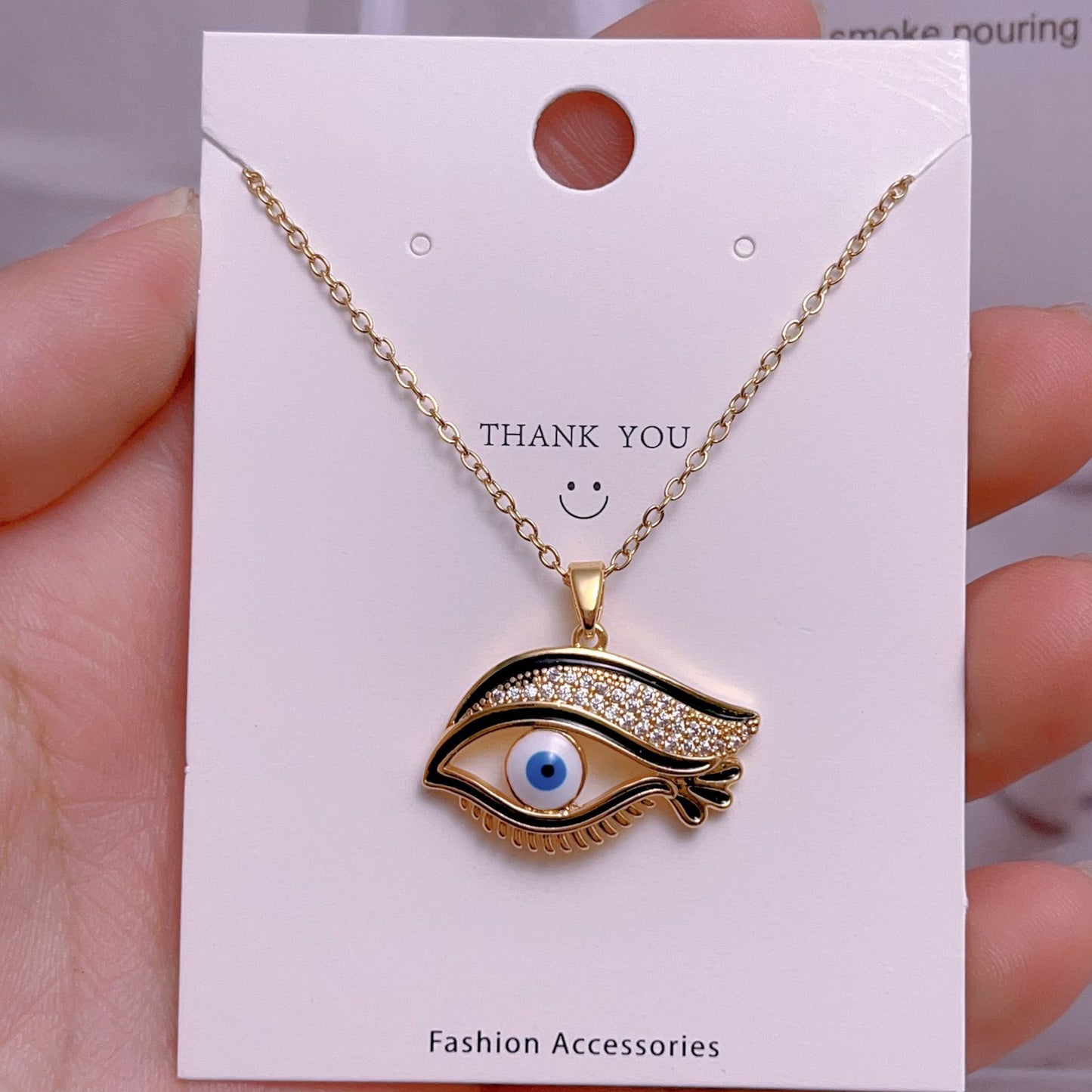 Eye Female Fashion Personality Titanium Steel Clavicle Necklaces