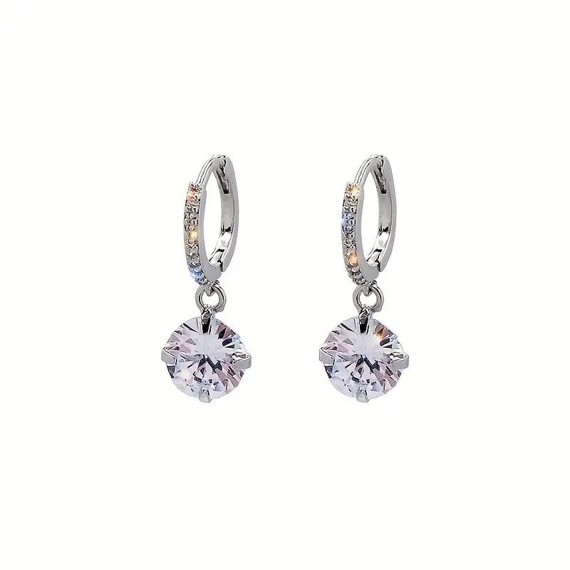 Super Flash Zircon Niche Design Fashion Trendy Exquisite Entry Lux Earrings