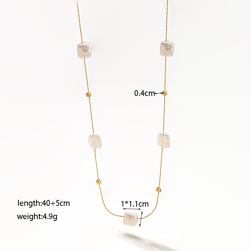 Women's Style Retro Baroque Short Pearl Double Layered Wear Light Luxury Necklaces