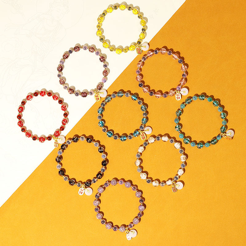 Women's Agate High-grade Natural Fragrant Gray Glaze Scenic Spot Live Bracelets