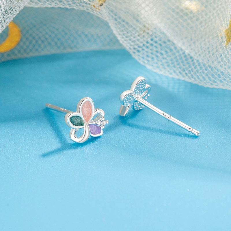 Enamel Color Female Versatile Daily Indie Sweet Cute Niche Rings