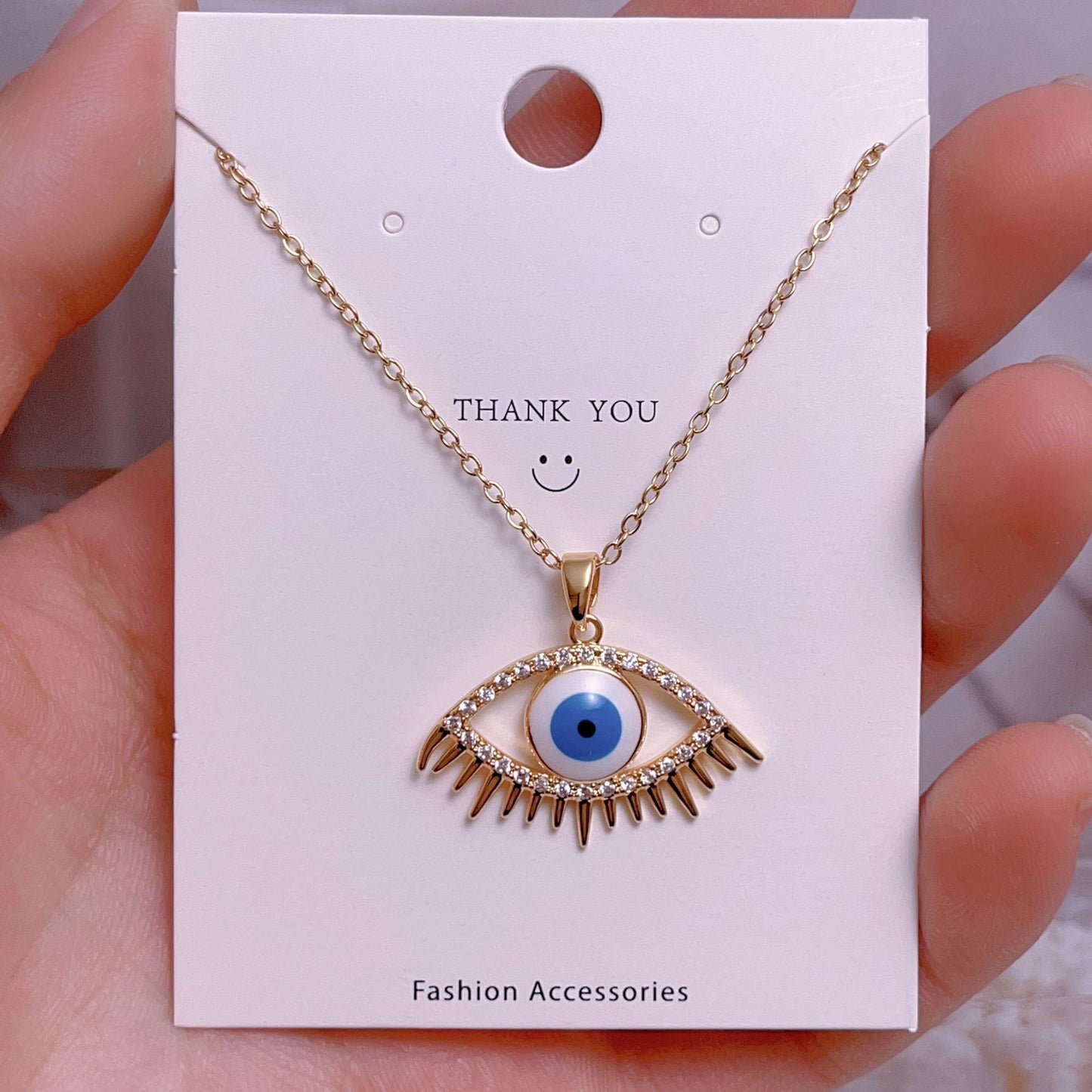 Eye Female Fashion Personality Titanium Steel Clavicle Necklaces