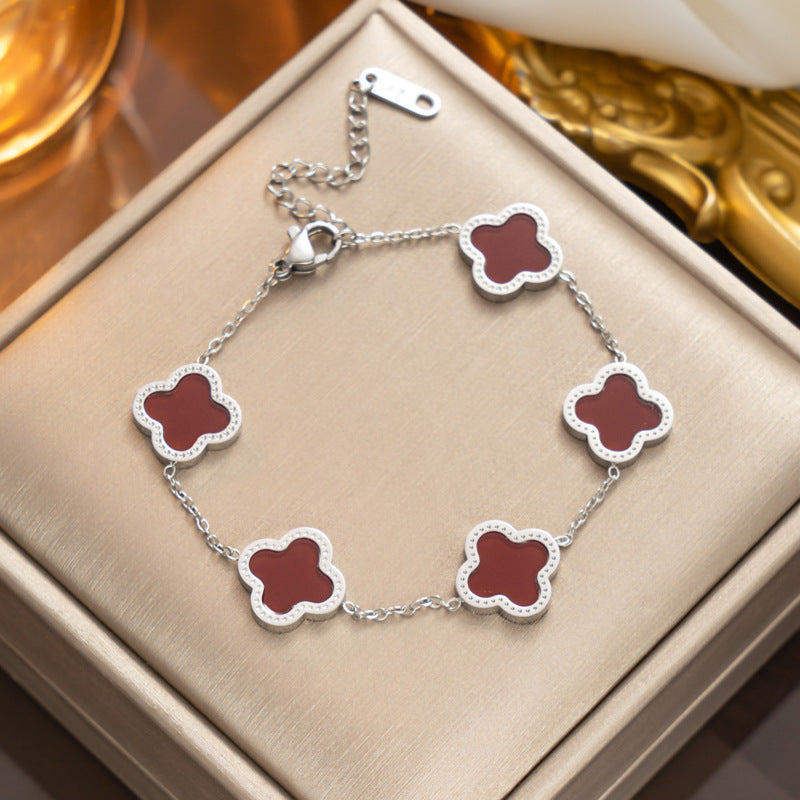 Diamond Rose Gold Fashion Charm Pork Bracelet