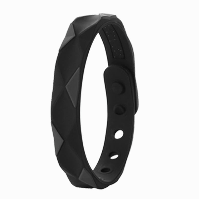 Women's & Men's Rhombus Anion Basketball Sports Waterproof Silicone Bracelet