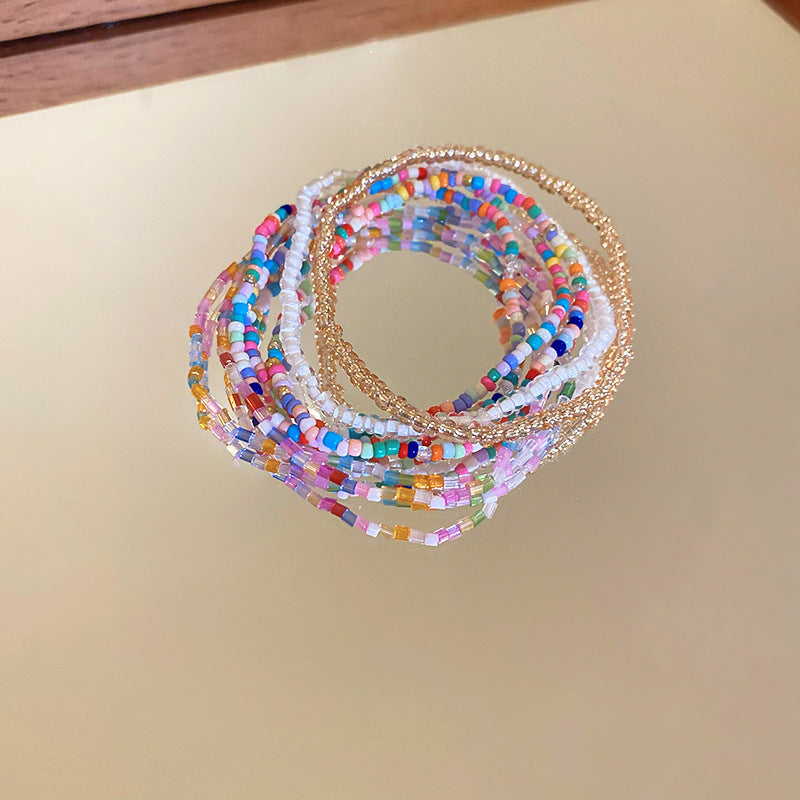 Bohemian Style Stack Beads High-grade Dopamine Bracelets