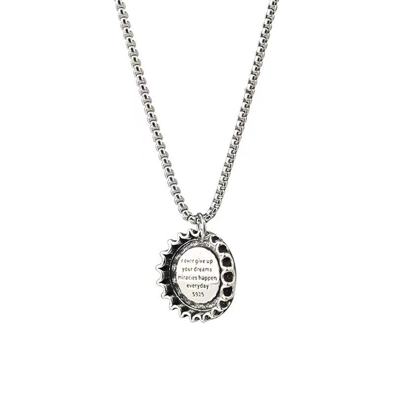 Women's & Men's Cola Bottle Fashion Light Luxury Minority Hip Hop Titanium Necklace