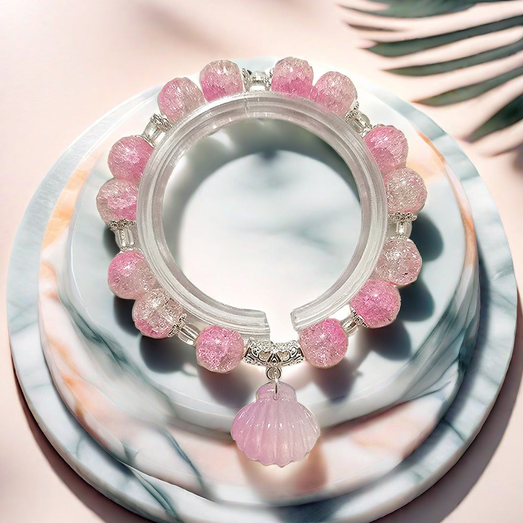 Fantasy Flower Glazed Female Gradient Contrast Bracelet