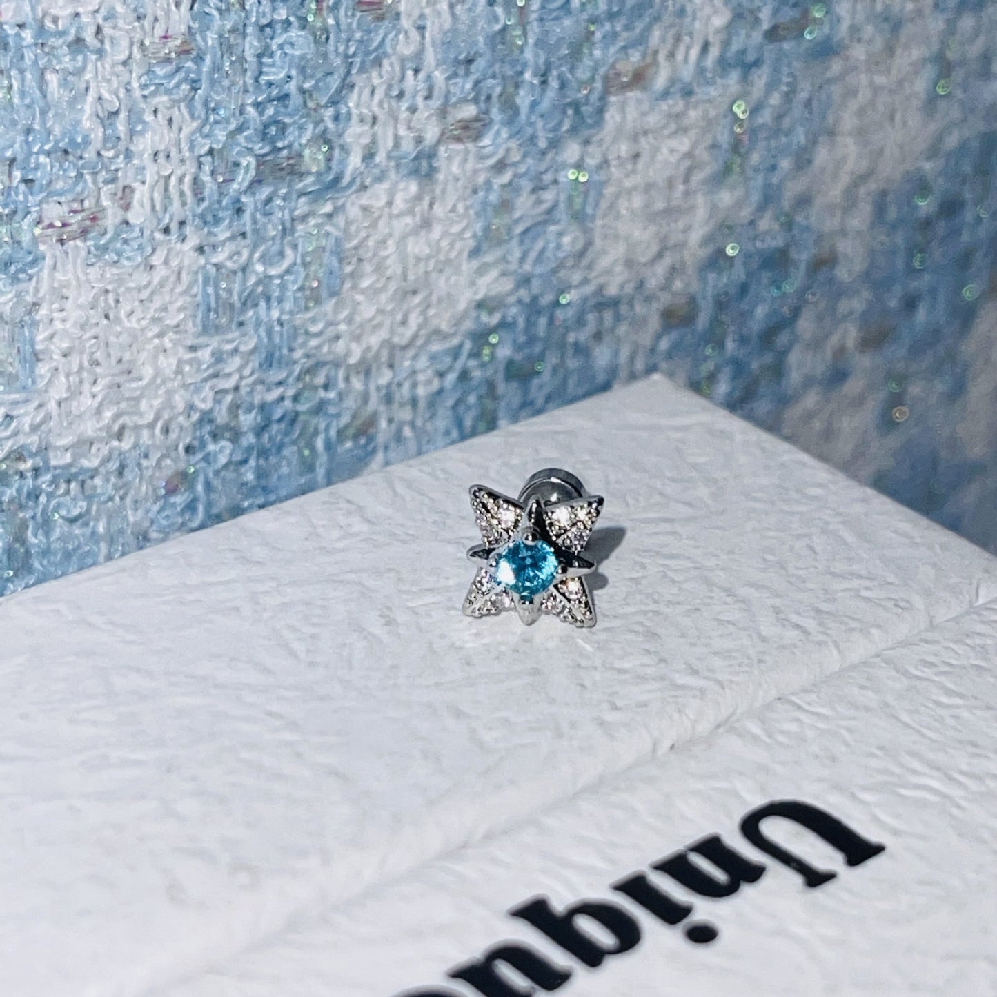 Steel Ear Bone Series Collection Clip Flash Earrings