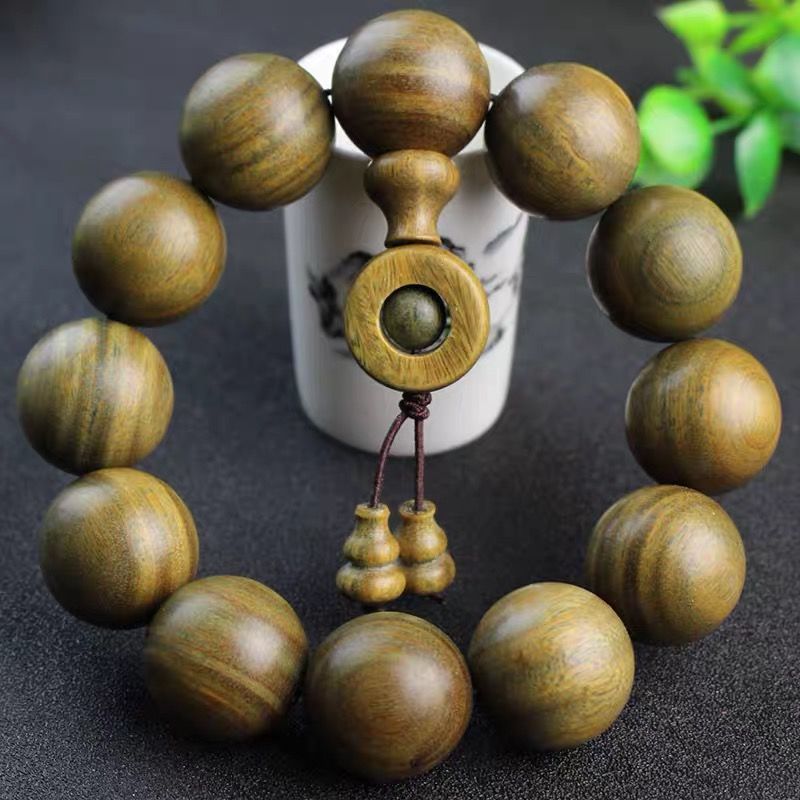 Men's Rosewood Imitation Star Crafts Nanmu Black Buddha Beads Bracelet
