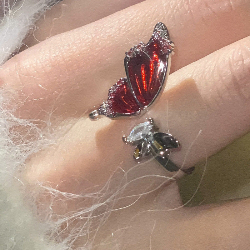 Women's Sier Simple Light Luxury High-grade Index Finger Open Rings