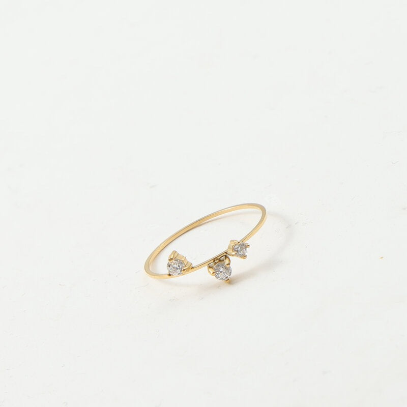 Very Thin Diamond In The Debris Titanium Rings