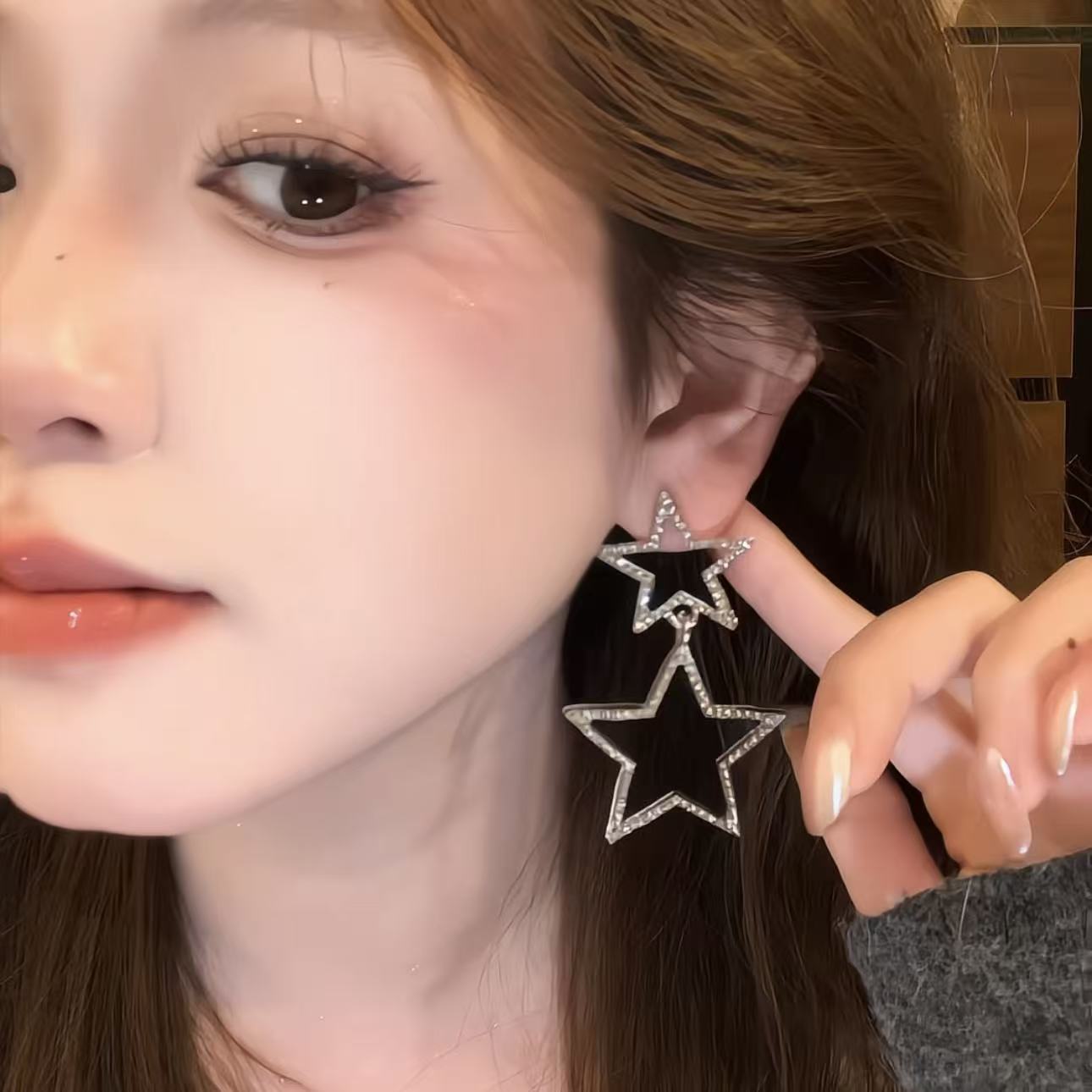 Star Simplicity Exaggeration Five-pointed Sweet Cool Hot Rings