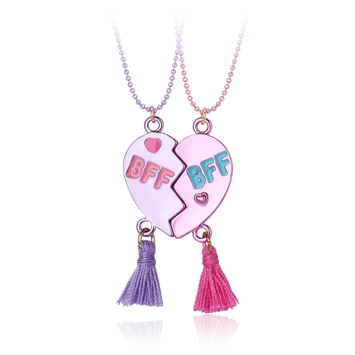 Good Friend Fashion Heart-shaped Alloy Drop Necklaces