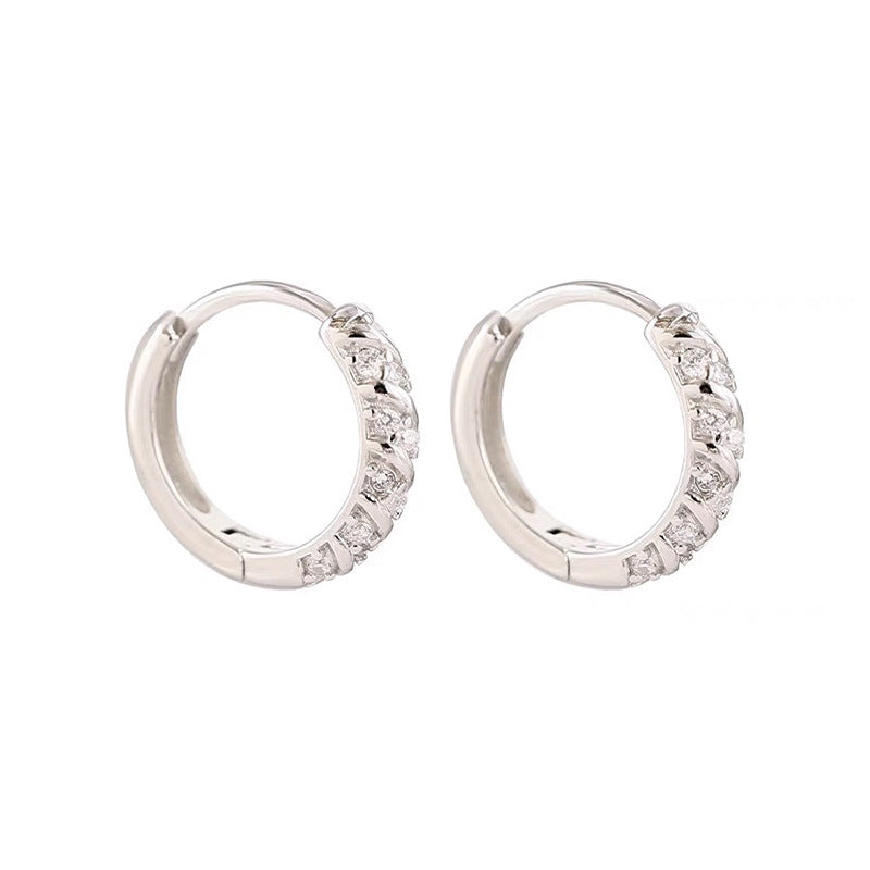 Needle Full Diamond Clip Exquisite High Ear Buckle
