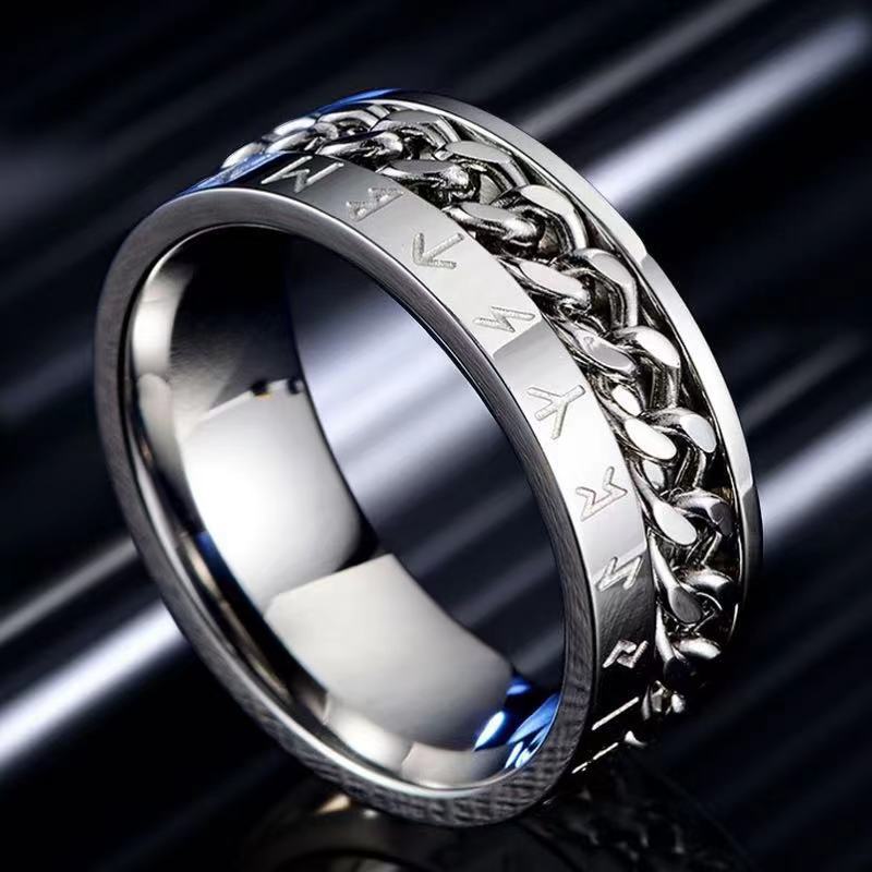 Steel Chain Electroplating Rotating Decompression Titanium Simple Bracelets
