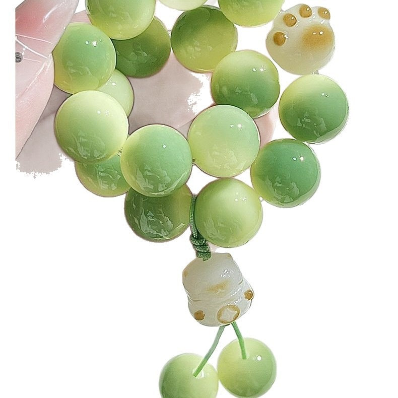 Little Lime Cat Green Cat's Paw Bracelet