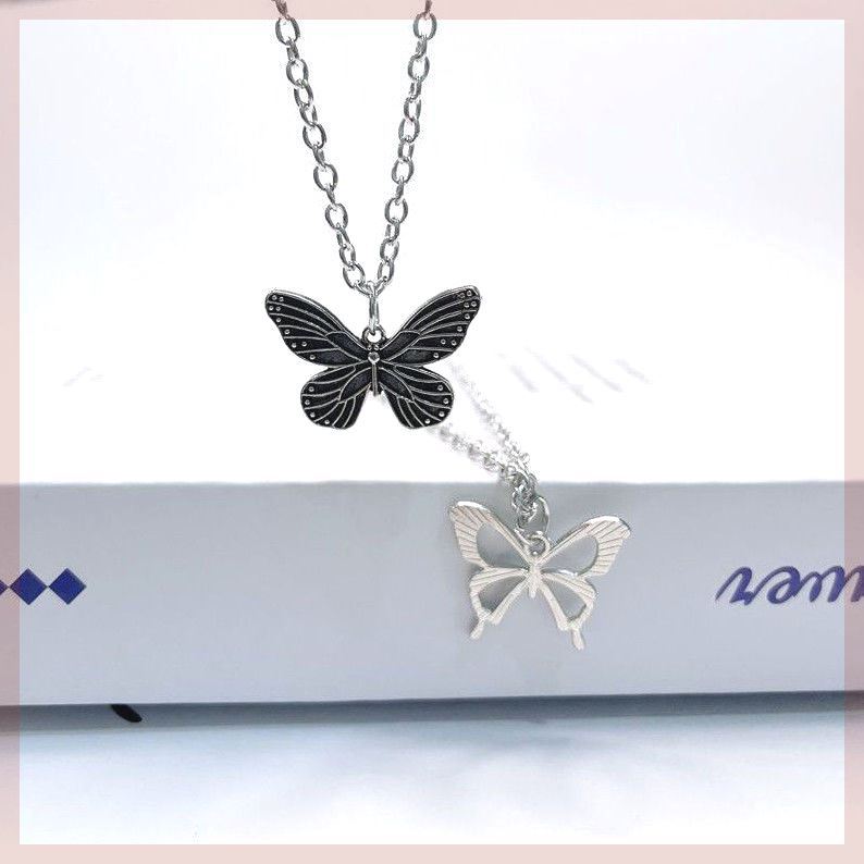 Women's Retro Hollow Butterfly Hip Hop Sweet Cool Trendy Necklace