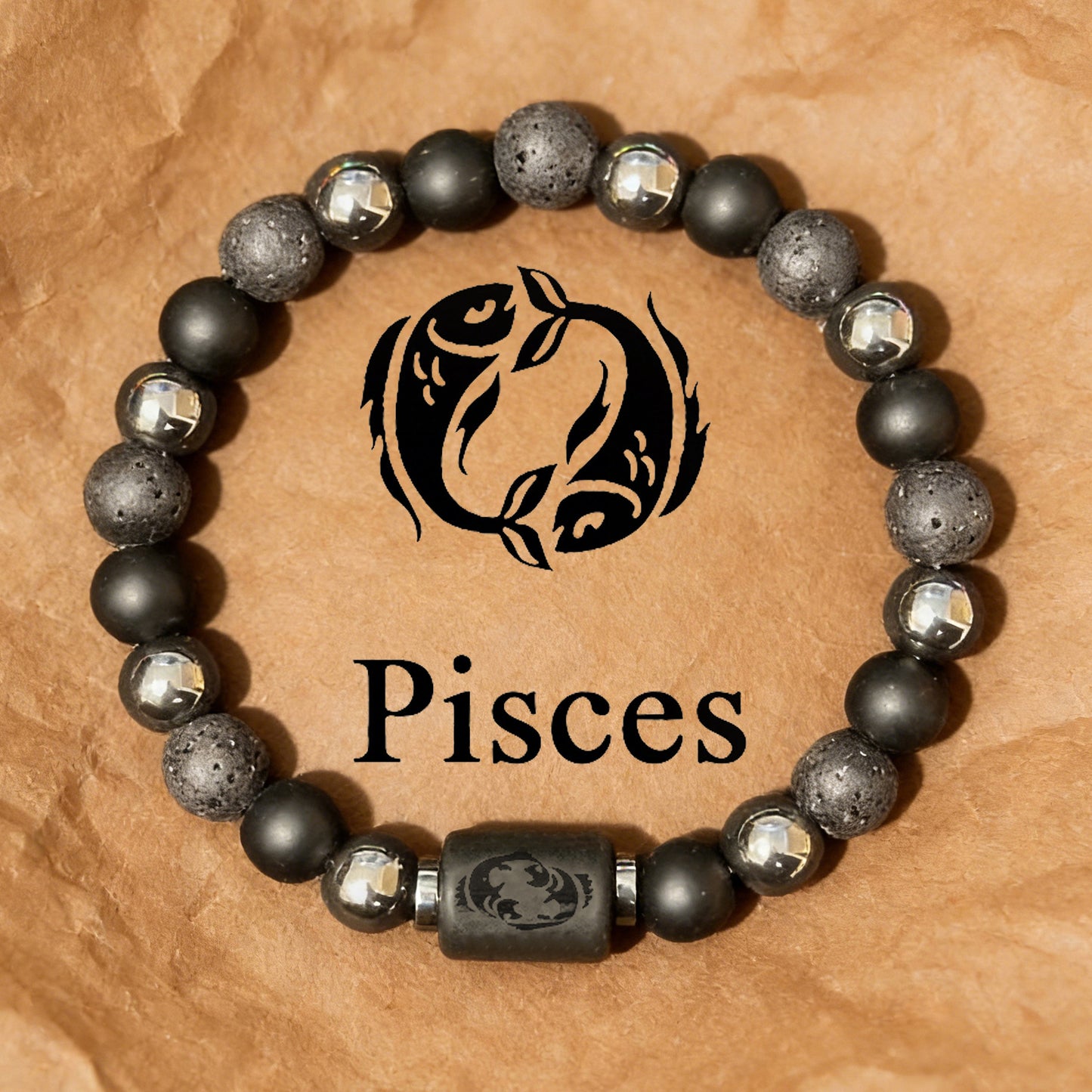 Planets Twee Constellations Natural Stone Blue Black Bracelet