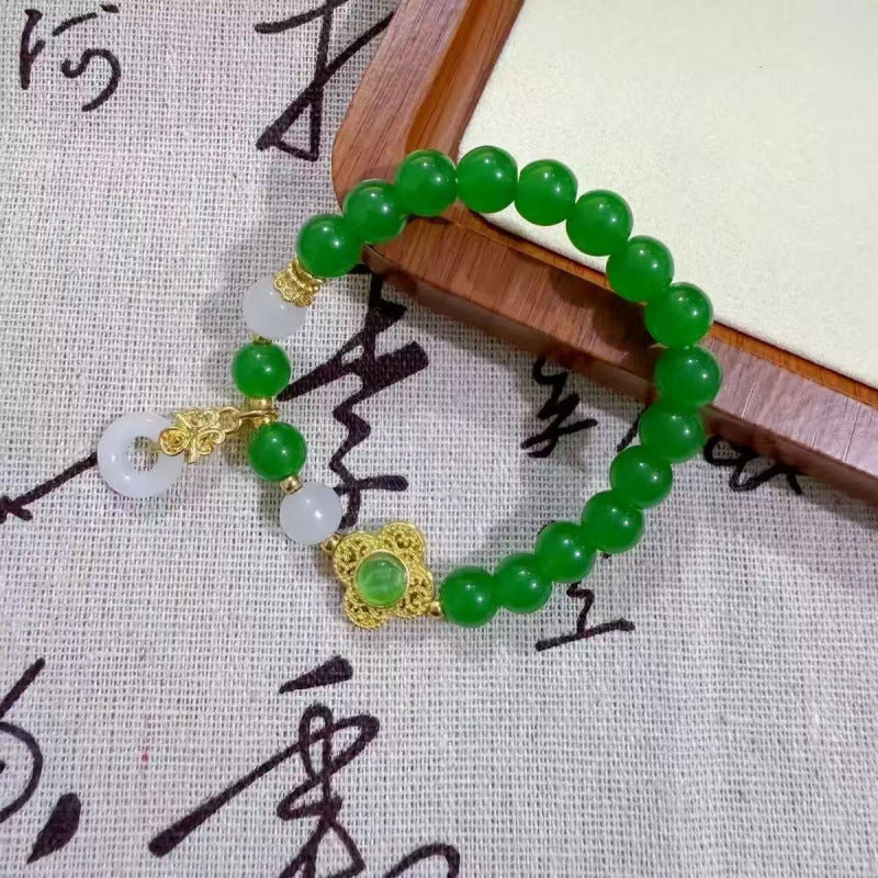 Strawberry Crystal Fashion Female Live Glass Chipping Bracelets
