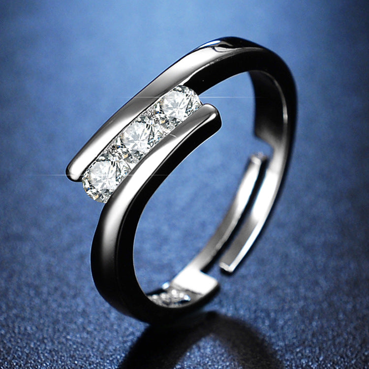 Women's Moissanite More Than Karat Imitation Diamond Rings