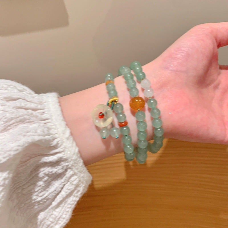 Women's Style Twin Beaded Good-looking Party Niche Bracelet