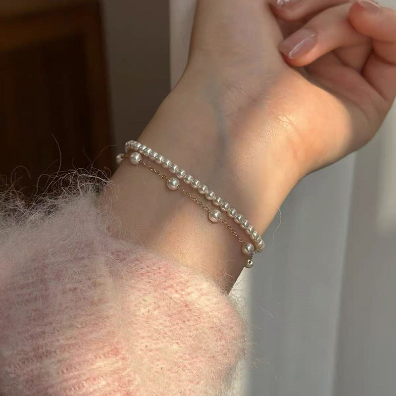 Women's Bow Twin Light Luxury Minority High-grade Exquisite Bracelets