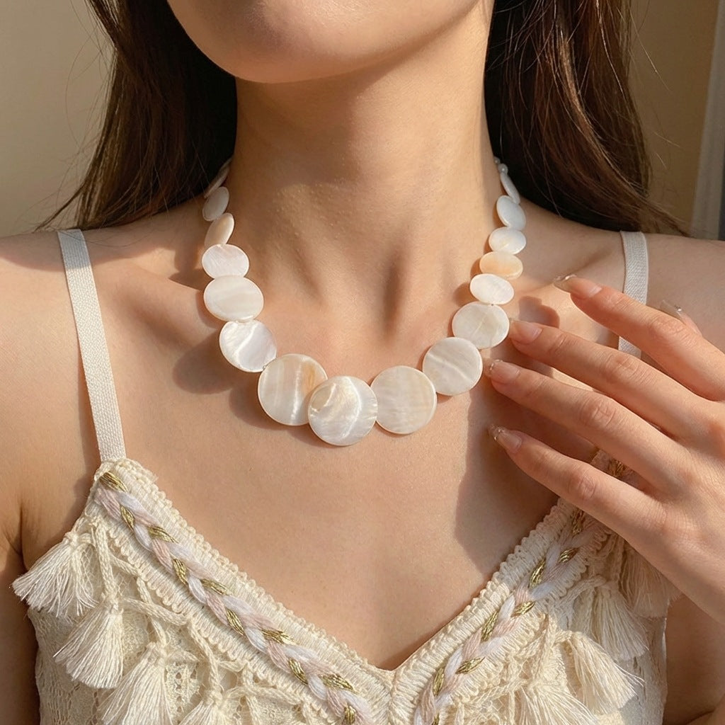 Women's Summer Vacation Style Flower Y-shaped Twin Starfish Necklaces