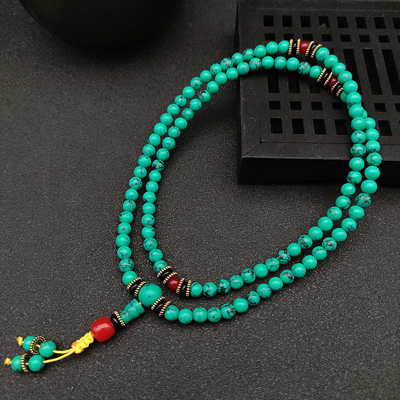 Women's & Men's Buddha Beads Turquoise Tibetan Optimization Tourist Bracelets