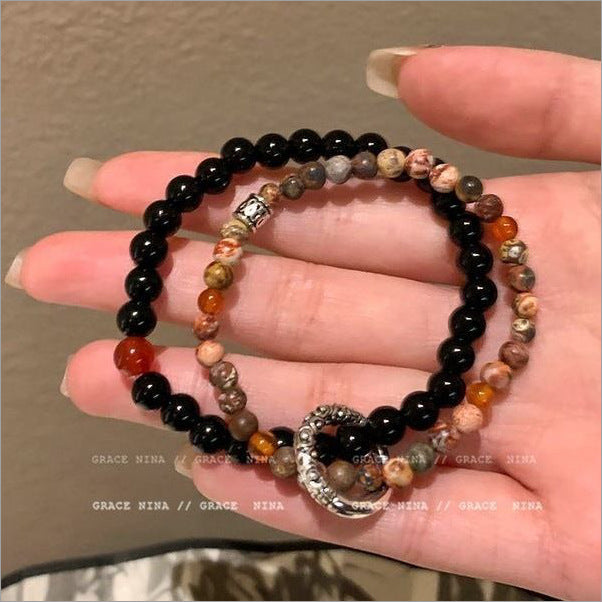 Peace Vintage Beaded Ancient Design Cool National Girlfriends Simple Bracelet