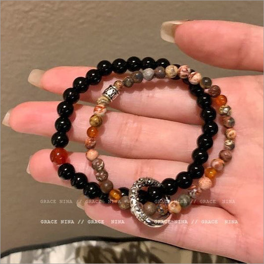 Peace Vintage Beaded Ancient Design Cool National Girlfriends Simple Bracelet