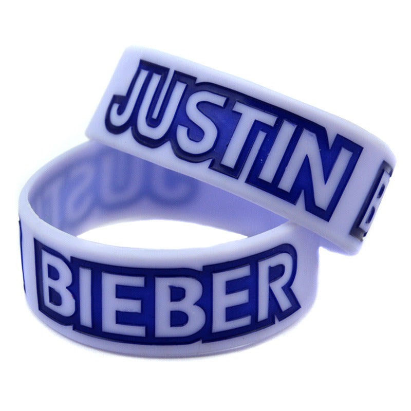 Silicone Fashion Music Hand Strap Trendy Hip Hop Bracelet